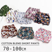 子ども用 ズボン ボトムス ショートパンツ 子ども服 ベビー キッズ 小花 お花 フラワー 可愛い オシャレ 夏 お出かけ お散歩 外遊び 70 80 90 100 カラバリ