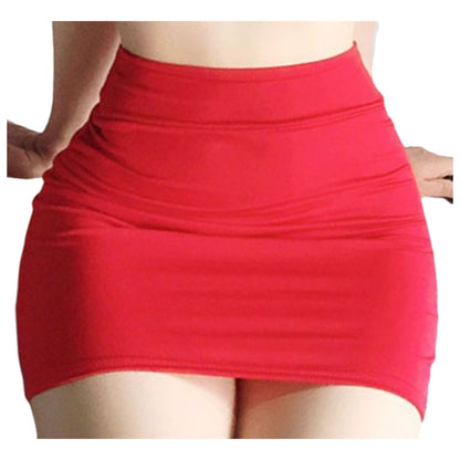 ミニスカート タイトスカート レディース 女性 スカート ミニ丈 レッド バリエーション画像