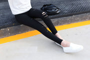 スキニーパンツ ロングパンツ レディース 女性用 ボトムス ストレッチ ダメージ 9分丈 長ズボン 黒 無地 細身 オシャレ カジュアル かっこいい 着回し力 スリム ヘビロテ お出かけ 春 夏 秋 レギンス風 スパッツ風 タイト ブラック