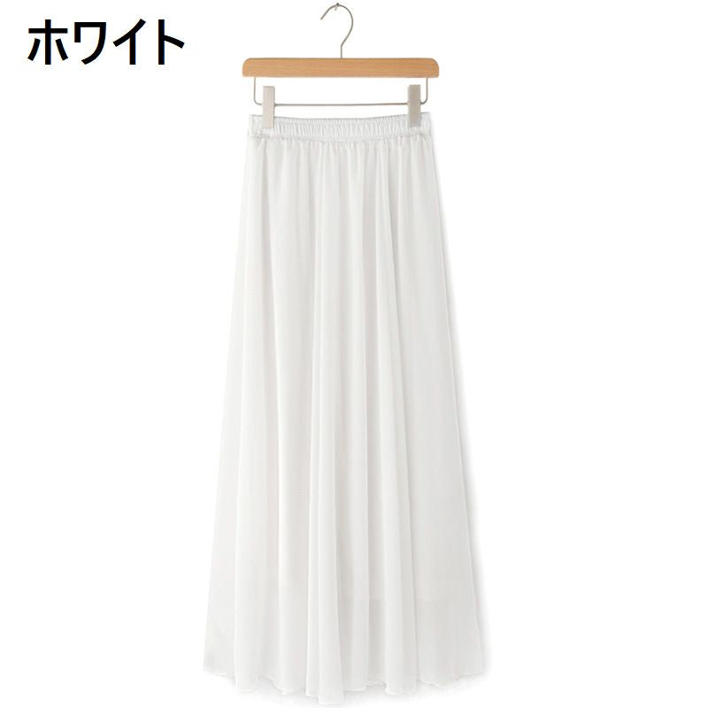 フレアスカート マキシ丈 ロング丈 レディース ボトムス チュールスカート 商品画像5
