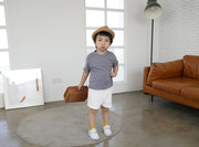 ショートパンツ 短パン 半ズボン キッズ ベビー 子供服 子ども服 女の子 男の子 男女兼用 ユニセックス ボトムス ショート丈 ゴムウエスト 無地 シンプル カジュアル 可愛い キュート かわいい おしゃれ 普段着 通園 通学 夏
