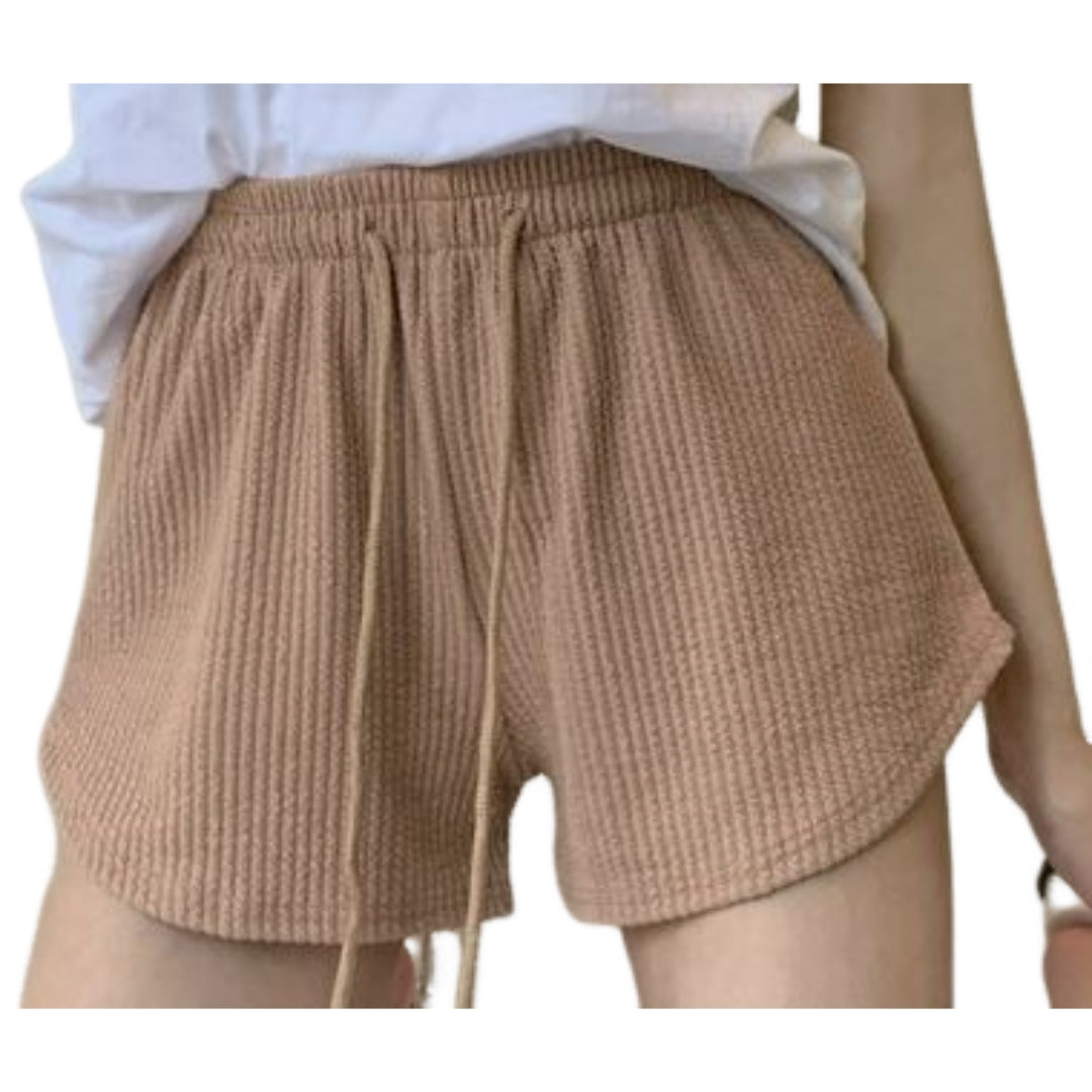 ショートパンツ ワイドパンツ 短パン レディース 大きいサイズ 普段着 ブラウン バリエーション画像