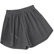 ショートパンツ ワイドパンツ 短パン レディース 大きいサイズ 普段着 部屋着 ゆったり ハイウエスト 薄手 無地 夏 スポーツ
