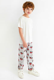 ロングパンツ 2枚セット ジョガーパンツ 子供服 キッズ ジュニア 男の子 女の子 ボトムス 長ズボン 裾ゴム ウエストゴム 車 プリント カジュアル カッコいい 着回し 普段着 デイリー 外出 お出掛け ルームウェア 部屋着 男児 女児 こども服 小学生 中学生 高学年