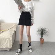 ミニスカート Aライン ハイウエスト レディース 女性 ボトムス 大きいサイズあり 無地 単色 シンプル 着回し 合わせやすい カジュアル 定番 おしゃれ お出かけ 普段使い 婦人用 S M L XL 2XL