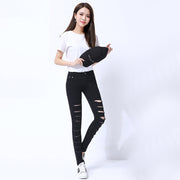 デニムパンツ ジーンズ カラーデニム ジーパン ストレート スキニー レディース ダメージ加工 穴あき ロングパンツ 長ズボン カジュアル おしゃれ シンプル 女性 普段着 婦人 フィット スリム ホワイト 白 ブラック 黒