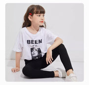 レギンス スパッツ ロング 子供服 キッズ ジュニア 女の子 無地 シンプル レギパン レギンスパンツ ウエストゴム 薄手 春秋