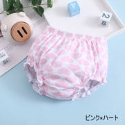 ブルマパンツ かぼちゃパンツ ベビー キッズ 赤ちゃん 乳児 女の子 男の子 子供服 ボトムス 短パン ショートパンツ ウエストゴム ハート 花柄 フラワー ドット ボーダー 星 スター ゾウ ウサギ アニマル 動物 ピンク グレー ブルー カジュアル かわいい