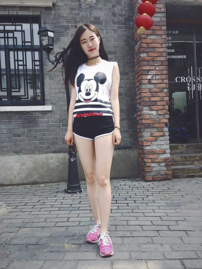 ショートパンツ レディース ボトムス ショート丈 無地 ライン入り 商品画像5