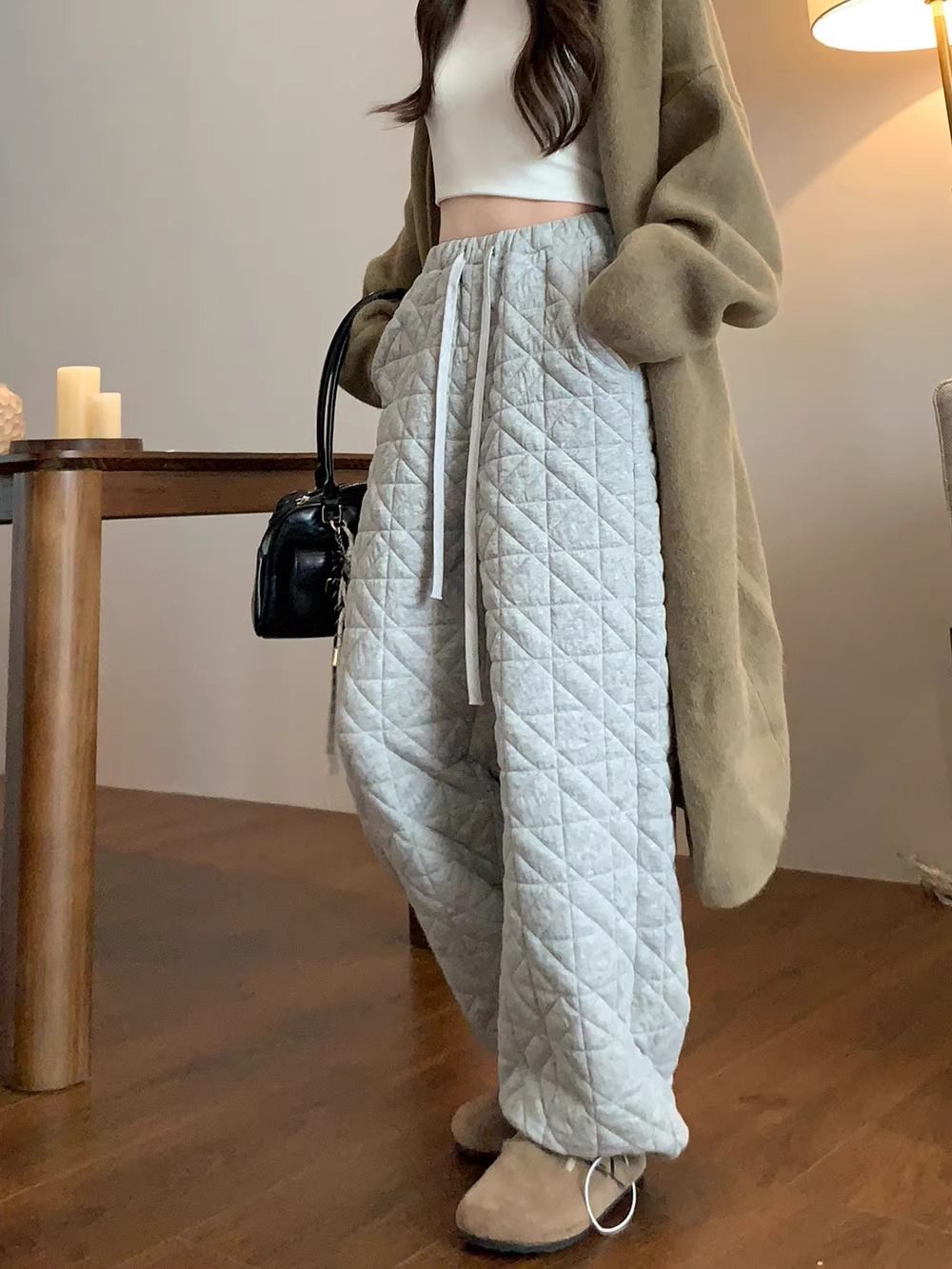 ワイドパンツ レディース ロング ストレート ゆったり 体型カバー 商品画像5