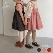 スカート 吊りスカート サスペンダー 女の子 おしゃれ 韓国子供服 海外子供服 子供服 キッズ シンプル 上品 jam