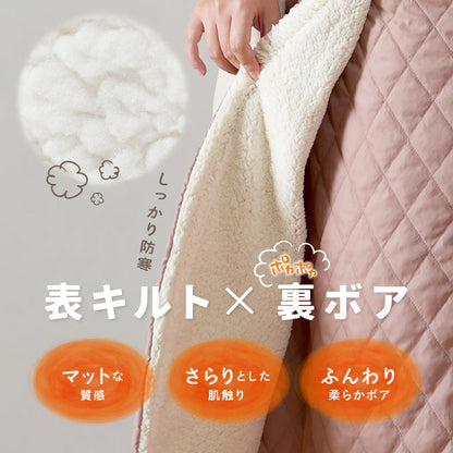 中綿キルト 裏ボア 巻きスカート 冬 あったか 暖 商品画像2