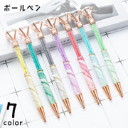 ボールペン 文房具 文具 筆記用具 ステーショナリー ペン ラインストーン 宝石風 ビーズ入り キラキラ かわいい ゴージャス 華やか おしゃれ きれいめ オフィス 学校 事務用品 プレゼント ギフト ピンク 青 黄 灰 緑 紫