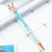 ボールペン 文房具 文具 筆記用具 ステーショナリー ペン ラインストーン 宝石風 ビーズ入り キラキラ かわいい ゴージャス 華やか おしゃれ きれいめ オフィス 学校 事務用品 プレゼント ギフト ピンク 青 黄 灰 緑 紫