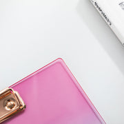 クリップボード A4 バインダー クリップファイル ボード 縦型 タテ型 挟む グラデーション 事務用品 文房具 文具 ビジネス 会議 オフィス 学校