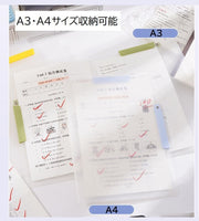 クリアファイル クリップファイル 文房具 文具 事務用品 A3 A4 クリップ式 挟む ダブルクリップ プリント 資料 整理整頓 無地 ホワイト シンプル 学生 便利