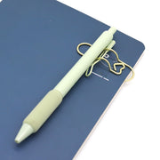 クリップ ペンホルダー 2個セット ペンクリップ ペーパークリップ 文房具 文具 手帳用アクセサリー シンプル 単色 事務用品 可愛い おしゃれ 便利