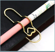 クリップ ペンホルダー 2個セット ペンクリップ ペーパークリップ 文房具 文具 手帳用アクセサリー シンプル 単色 事務用品 可愛い おしゃれ 便利