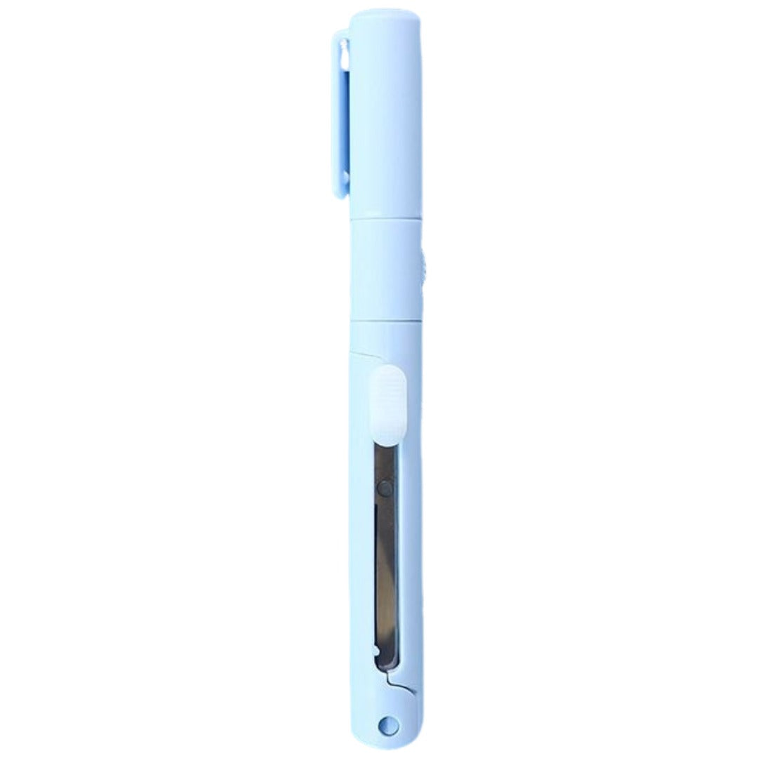ペン型はさみ カッター 2in1 スティック型 スリム スタイリッシュ 文具 文房具 コンパクト 持ち運び パステルカラー かわいい おしゃれ 女性 大人女子 学生 オフィス