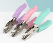 穴あけパンチ 1穴 単穴 6mm 穴あきパンチ ペーパーパンチ ペーパーパンチャー 穴あけ パンチ 事務用品ルーズリーフ 手帳 仕事 手作りカード ハンドメイド コンパクト