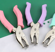穴あけパンチ 1穴 単穴 6mm 穴あきパンチ ペーパーパンチ ペーパーパンチャー 穴あけ パンチ 事務用品ルーズリーフ 手帳 仕事 手作りカード ハンドメイド コンパクト