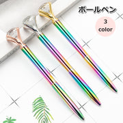 ボールペン 1.0mm 文具 文房具 筆記具 筆記用具 ステーショナリー 宝石風 レインボー 虹色 勉強 プレゼント ギフト 贈り物 かわいい おしゃれ