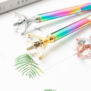 ボールペン 1.0mm 文具 文房具 筆記具 筆記用具 ステーショナリー 宝石風 レインボー 虹色 勉強 プレゼント ギフト 贈り物 かわいい おしゃれ