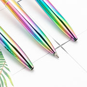 ボールペン 1.0mm 文具 文房具 筆記具 筆記用具 ステーショナリー 宝石風 レインボー 虹色 勉強 プレゼント ギフト 贈り物 かわいい おしゃれ