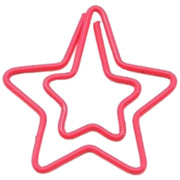 クリップ ゼムクリップ ペーパークリップ 10個セット 文具 文房具 事務用品 ステーショナリー スター 星 かわいい おしゃれ ユニーク 雑貨