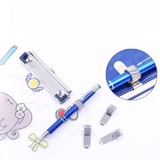 ペンホルダー 単品 1個 クリップホルダー ペンクリップ 手帳用アクセサリー タテ ヨコ シンプル おしゃれ バインダー ペン 眼鏡 メガネ 鞄 カバン ノート 日記 挟む 携帯 持ち運び コンパクト 日用品雑貨