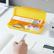 ペンケース 筆箱 ふでばこ ペンホルダー 2段 文房具 日用品雑貨 筆記具 文具 無地 単色 シンプル かわいい おしゃれ
