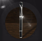 ボールペン 水性インク 金属製 キャップ式 クリップ付き 文房具 筆記用具 事務用品 軽量 太め 滑り止め 学校 オフィス 会社
