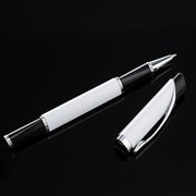 ボールペン 水性インク 金属製 キャップ式 クリップ付き 文房具 筆記用具 事務用品 軽量 太め 滑り止め 学校 オフィス 会社