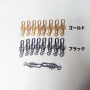 クリップ 20個セット ペーパークリップ ゼムクリップ 文具 文房具 ト音記号 音楽 おしゃれ かわいい 事務用品 ステーショナリー