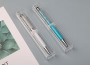 ギフトボックス ペンケース 1本用 単品 1個 筆箱 ペンボックス ペン入れ ペンホルダー 文房具 筆記用具 ふでばこ 万年筆 ボールペン クリア 透明 持ち運び コンパクト ビジネス プレゼント ギフト 贈り物 お洒落 シンプル スタイリッシュ