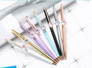 ボールペン 単品 1本 文房具 文具 ラインストーン 一粒 キラキラ お洒落 シンプル 勉強 学習 オフィス メモ 便利 事務用品 筆記用具 プレゼント