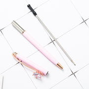 ボールペン 単品 1本 文房具 文具 ラインストーン 一粒 キラキラ お洒落 シンプル 勉強 学習 オフィス メモ 便利 事務用品 筆記用具 プレゼント