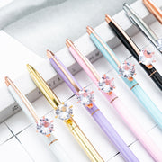 ボールペン 単品 1本 文房具 文具 ラインストーン 一粒 キラキラ お洒落 シンプル 勉強 学習 オフィス メモ 便利 事務用品 筆記用具 プレゼント