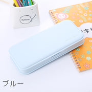 ペンケース 筆箱 子供 大人 学生 女の子 男の子 筆入れ 筆記用具入れ 文房具入れ 小物入れ 無地 単色 シンプル 収納 学校 オフィス