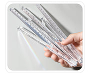 定規 三角柱 15cm 20cm 単品 1個 文具 事務用品 製図 透明 クリア 立体的 直線定規 直尺 ルーラー 測定スケール 学校 オフィス シンプル
