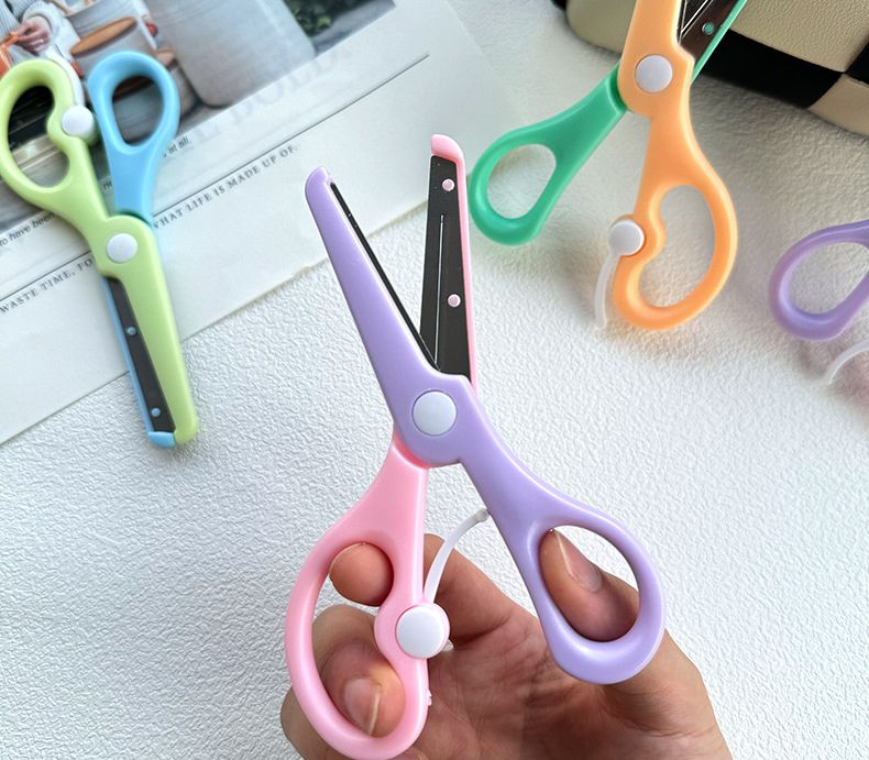 安全はさみ プラスチック製ハサミ 学校用 子供用 子ども キッズ 商品画像4