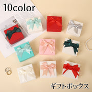 ギフトボックス ギフト箱 プレゼントボックス アクセサリーケース アクセサリーボックス リボン ラッピング用品 ジュエリー ネックレス ピアス ブレスレット 贈り物 誕生日 お祝い クリスマス バレンタイン おしゃれ 可愛い