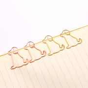クリップ ゼムクリップ 同色5個セット 犬 文具 文房具 栞 しおり ブックマーク ペーパー用 書類整理 事務用品 プリントまとめ 整理 おしゃれ かわいい わんちゃん ドッグ 金属製 シンプル