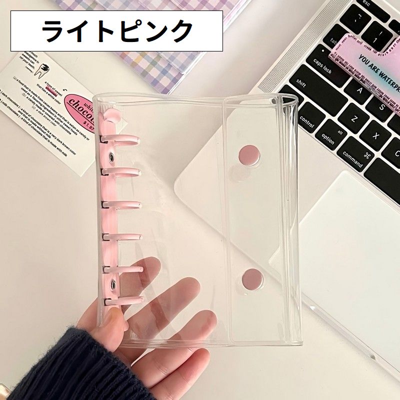 シール帳バインダー A7 6穴 手帳型 リングファイル ミニサイズ 商品画像5