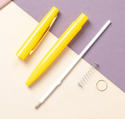 ボールペン 4本セット ノック式 クリップ付き 文房具 文具 筆記用具 事務用品 軽量 スリム 学校 オフィス 会社 シンプル