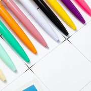 ボールペン 4本セット ノック式 クリップ付き 文房具 文具 筆記用具 事務用品 軽量 スリム 学校 オフィス 会社 シンプル