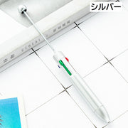 ビーズボールペン 4色ボールペン 2本セット 1.0mm 4in1 カスタム DIY アレンジ ラメ 筆記用具 筆記具 文具 文房具 事務用品 ステーショナリー デコレーション オリジナル 可愛い