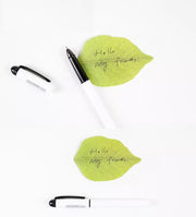 付箋 ふせん 伝言メモ メモ帳 文房具 事務用品 葉っぱ リーフ おもしろ かわいい 用紙 書類 手帳 メッセージ デスク 壁装飾 インテリア