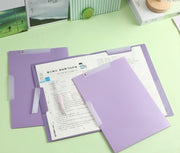 クリップボード 5色セット 5色入り クリップファイル A3 ポケット付き シンプル 防水 用紙 プリント 資料 書類 収納 保管 整理 学校 ビジネス オフィス