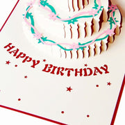 バースデーカード 誕生日カード グリーティングカード メッセージカード ポップアップ 誕生日 birthday 立体 3D ケーキ 飛び出す お祝い カード おしゃれ かわいい
